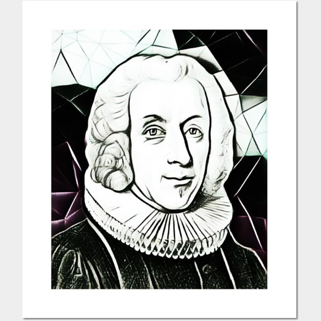 Hans Egede Black and White Portrait | Hans Egede Artwork 15 Wall Art by JustLit